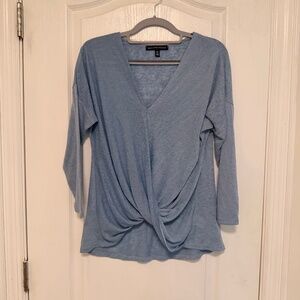 Baby Blue Cross Front Long-Sleeve